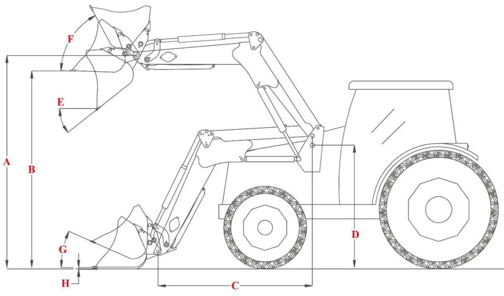 Same SİLVER 160 FL 4200 teknik çizim